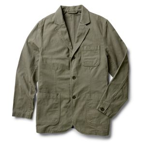 The Foundation Sportcoat in Organic Smoked Olive Twill
