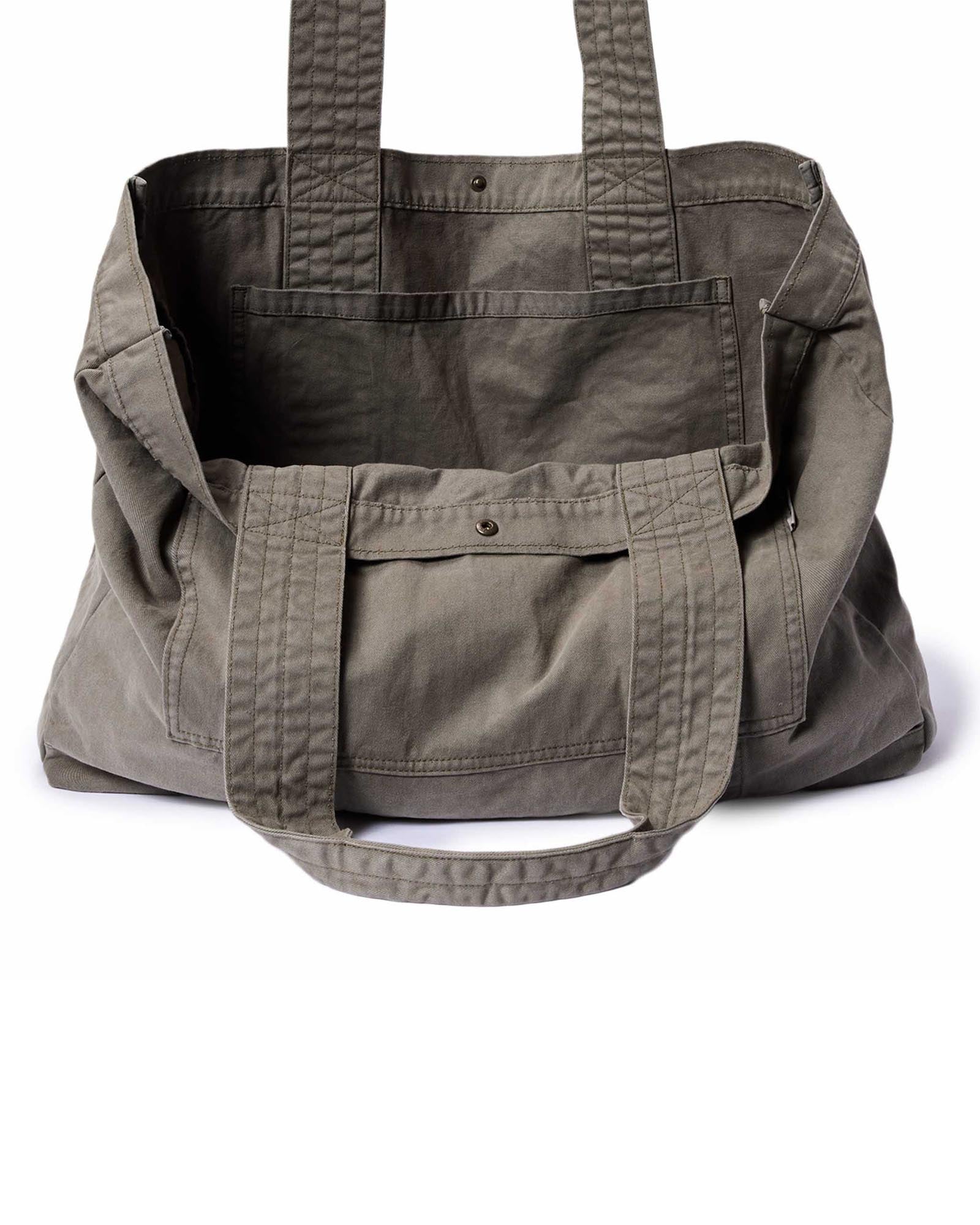 The Foundation Tote in Organic Smoked Olive - Image 8
