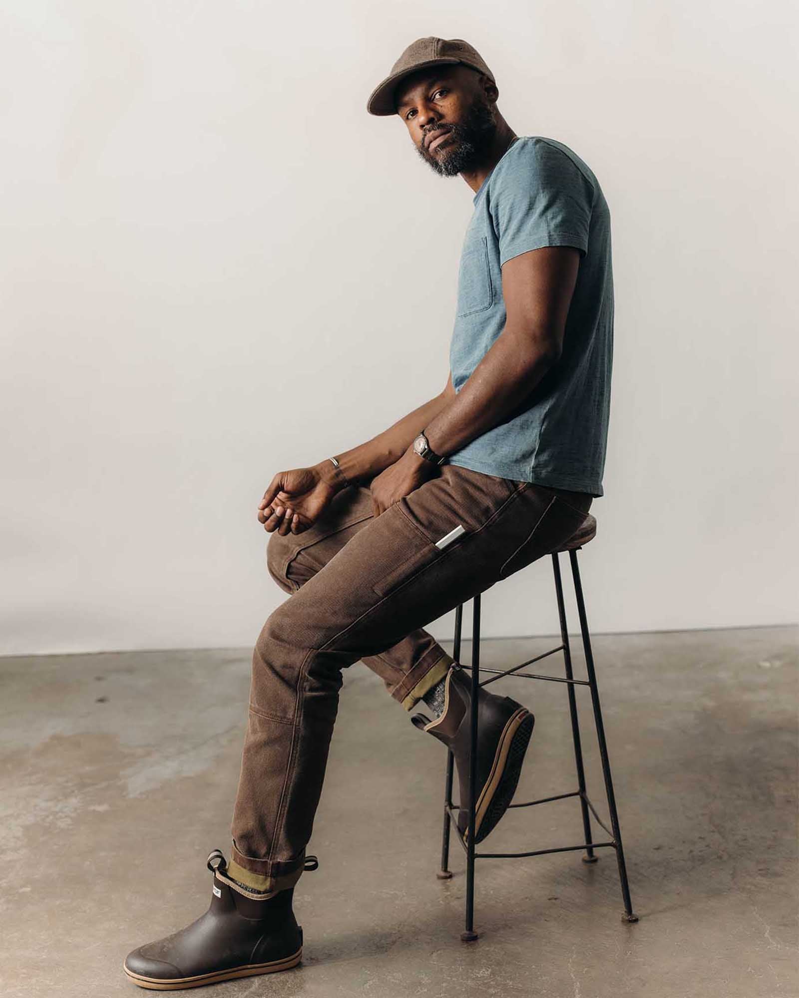 The Chore Pant in Aged Penny Chipped Canvas - Image 4