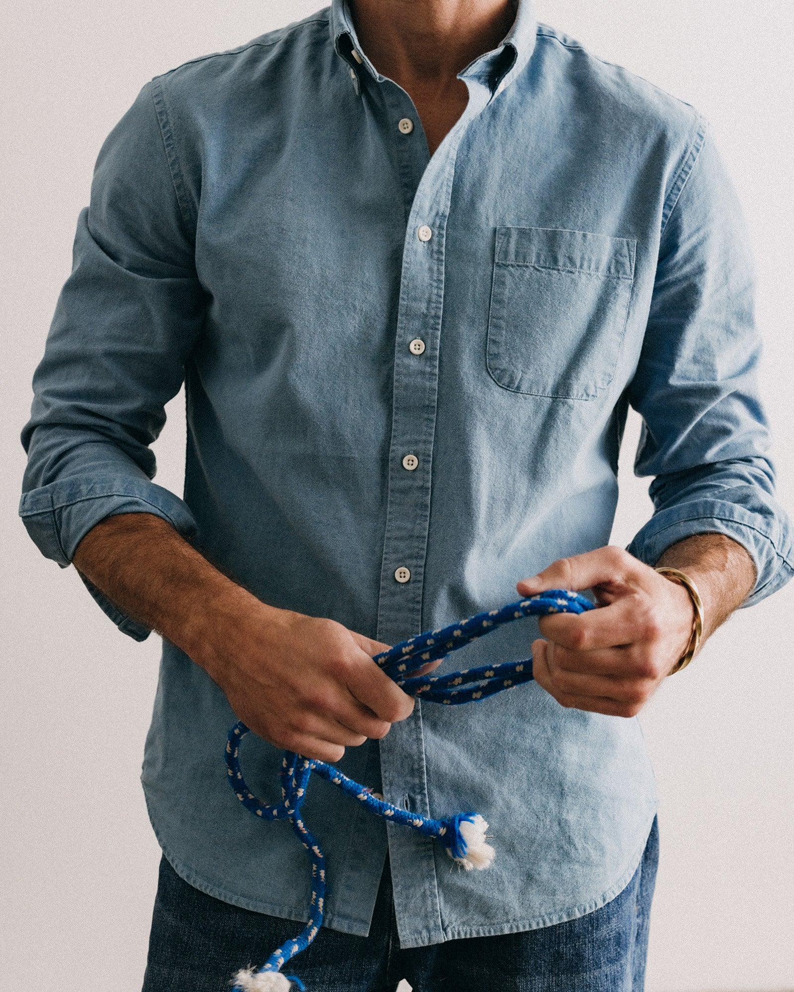The Jack in Washed Indigo Oxford - Image 2