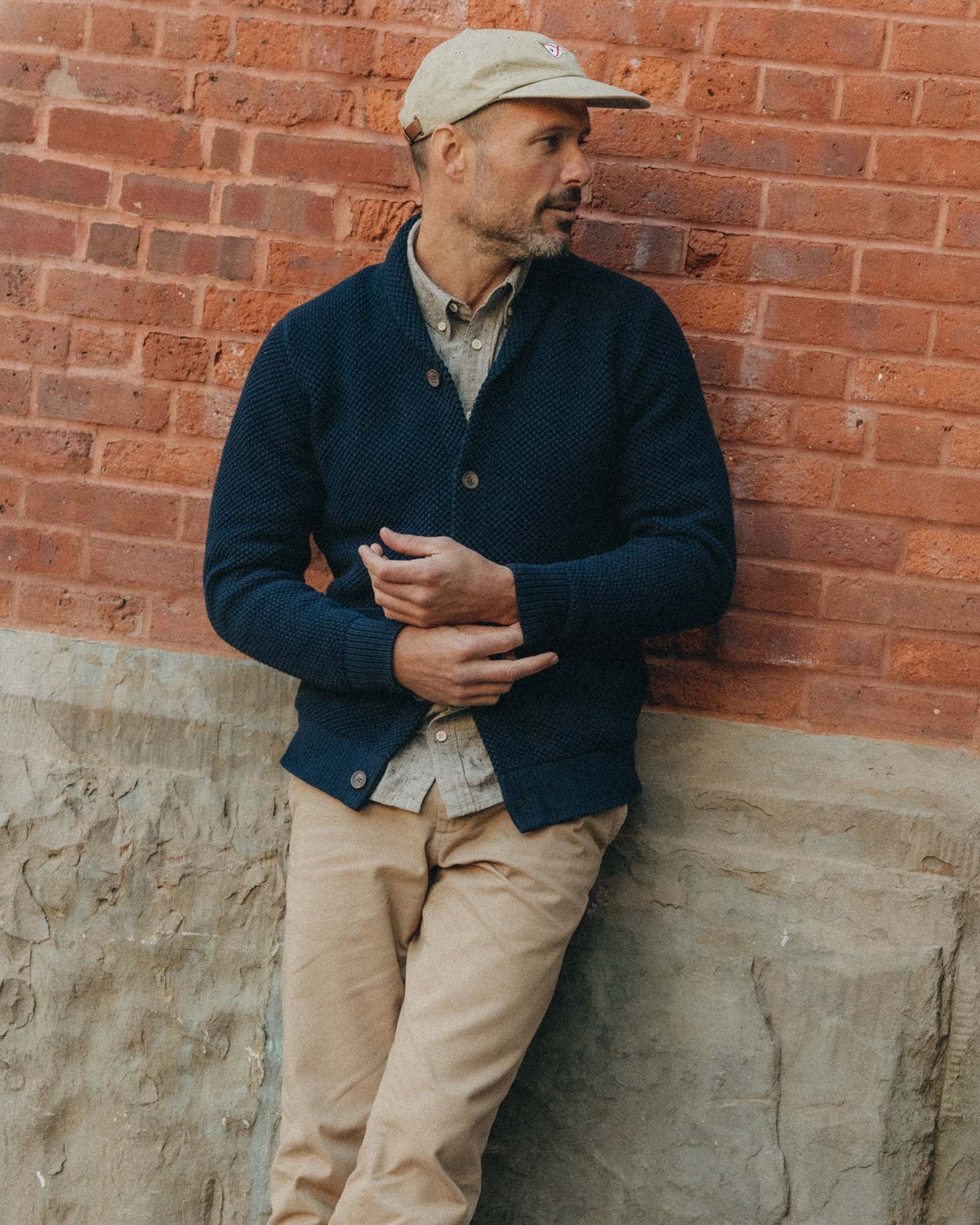 The Crawford Sweater in Navy - Image 2
