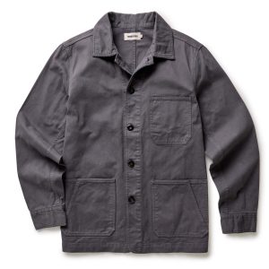 The Ojai Jacket in Organic Charcoal Foundation Twill