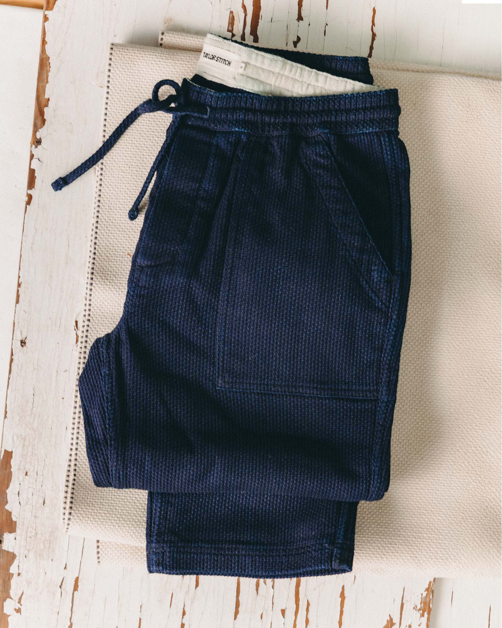 The Breakwater Pant in Rinsed Indigo Sashiko - Image 2