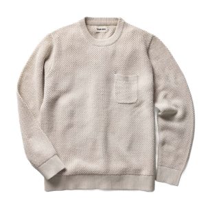 The Crawford Crew Sweater in Marled Natural