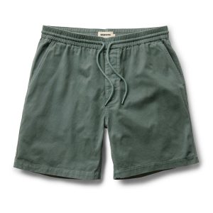 The Apres Short in Organic Deep Sea Foundation Twill