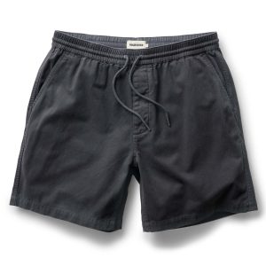 The Apres Short in Organic Faded Black Foundation Twill