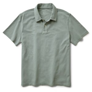 The Cotton Hemp Polo in Surf Green Pique