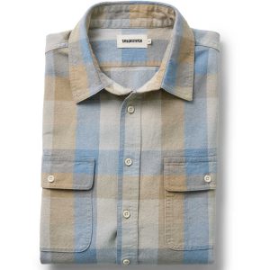 The Craftsman Shirt in Blue Sky Check
