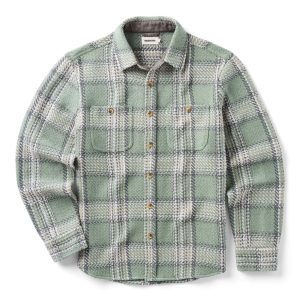 The Cutter Overshirt in Sage Plaid