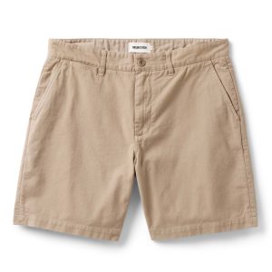 The Foundation Short in Organic Khaki