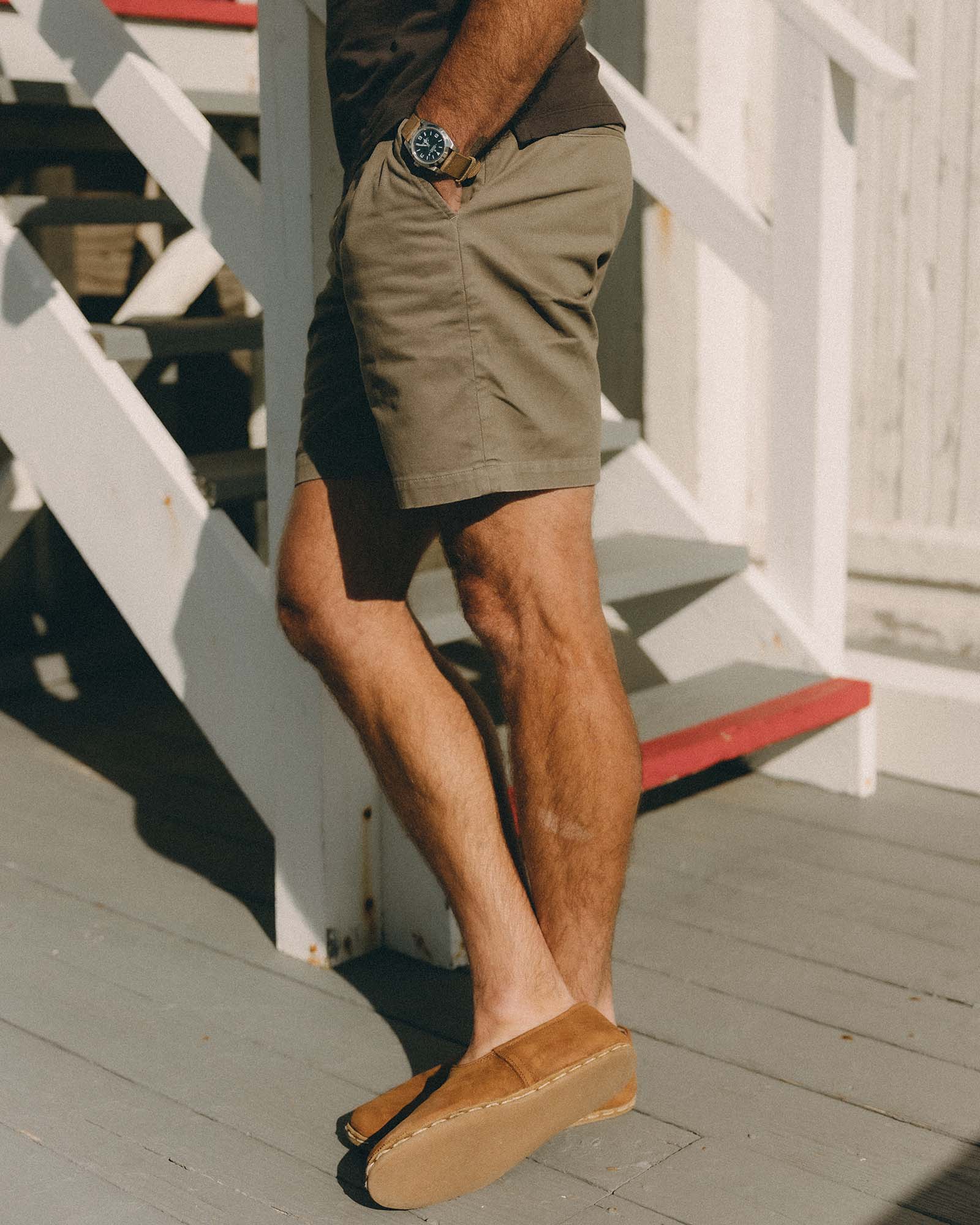 The Foundation Short in Organic Smoked Olive - Image 2