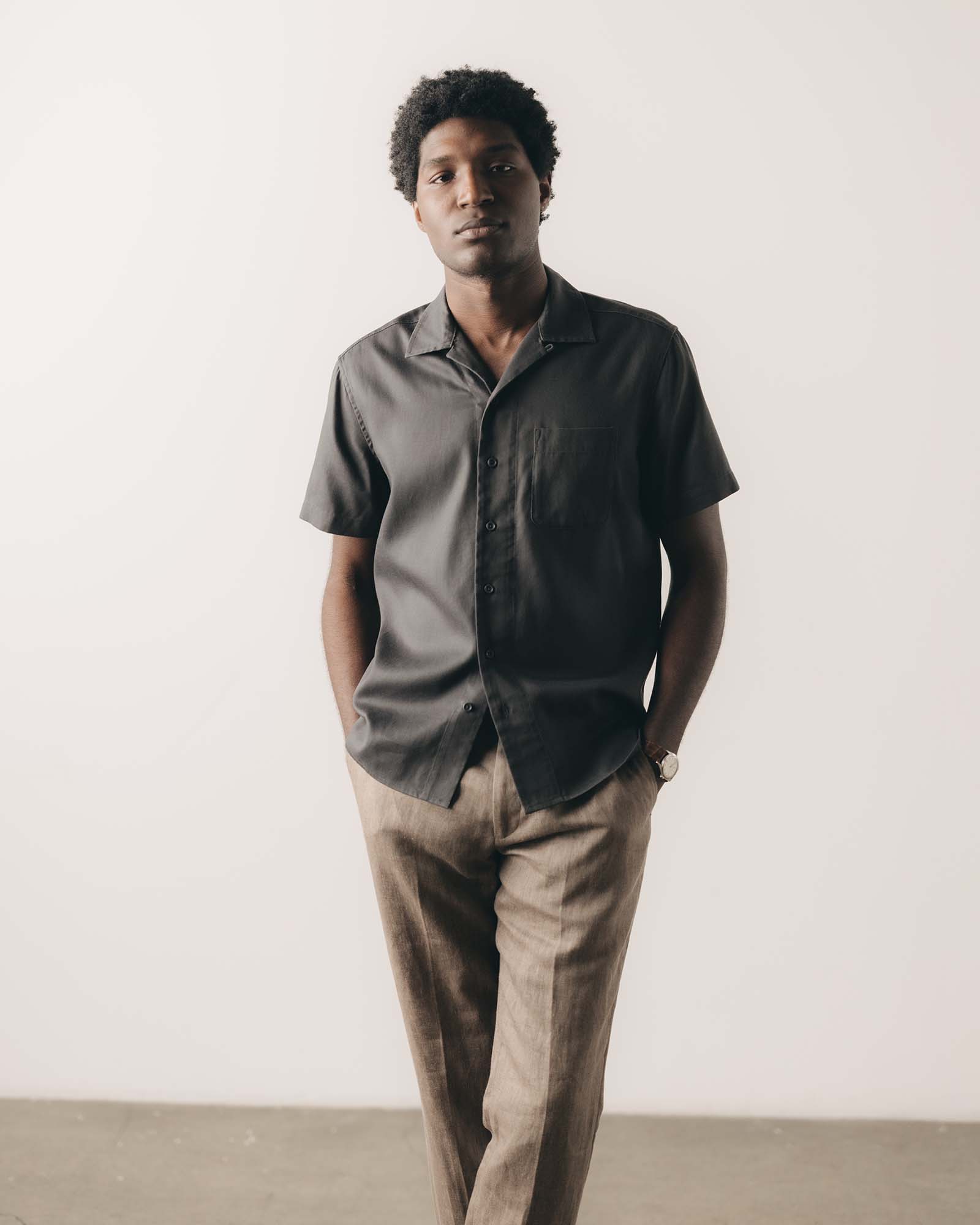 The Hawthorne Shirt in Asphalt - Image 3