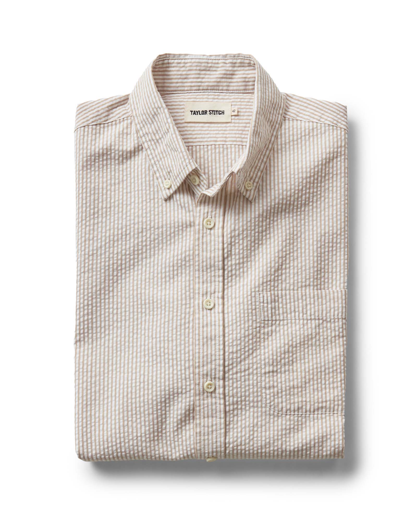 The Jack in Sand Stripe Seersucker