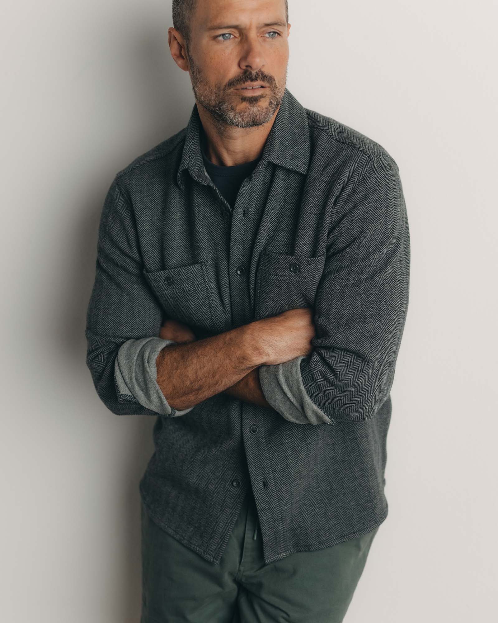 The North Shore Knit Shirt in Heather Coal - Image 2