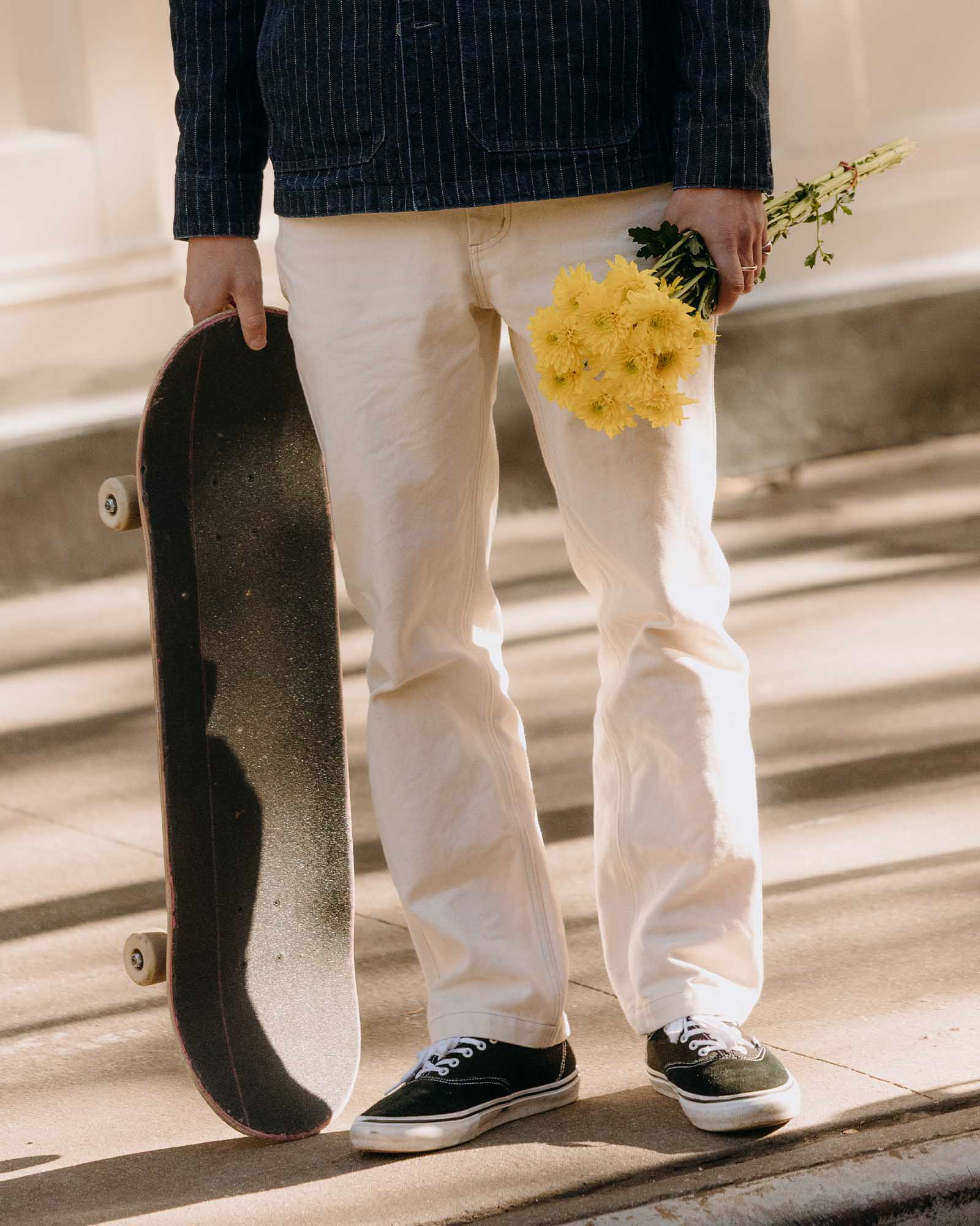 The Painter Pant in Seeded Natural Chipped Canvas - Image 2