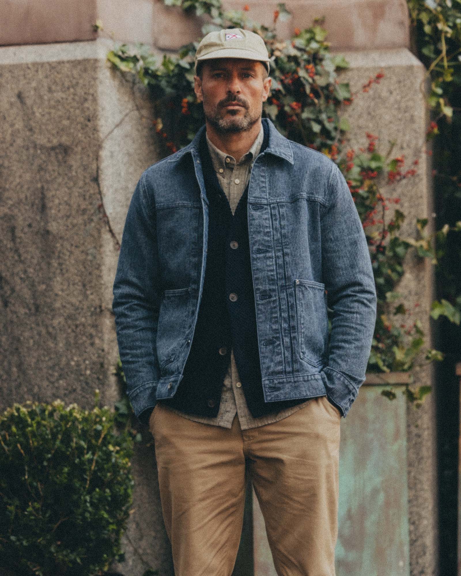 The Ryder Jacket in Japanese Washed Indigo Sashiko - Image 2