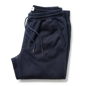 The Sunset Pant in Rinsed Indigo Terry