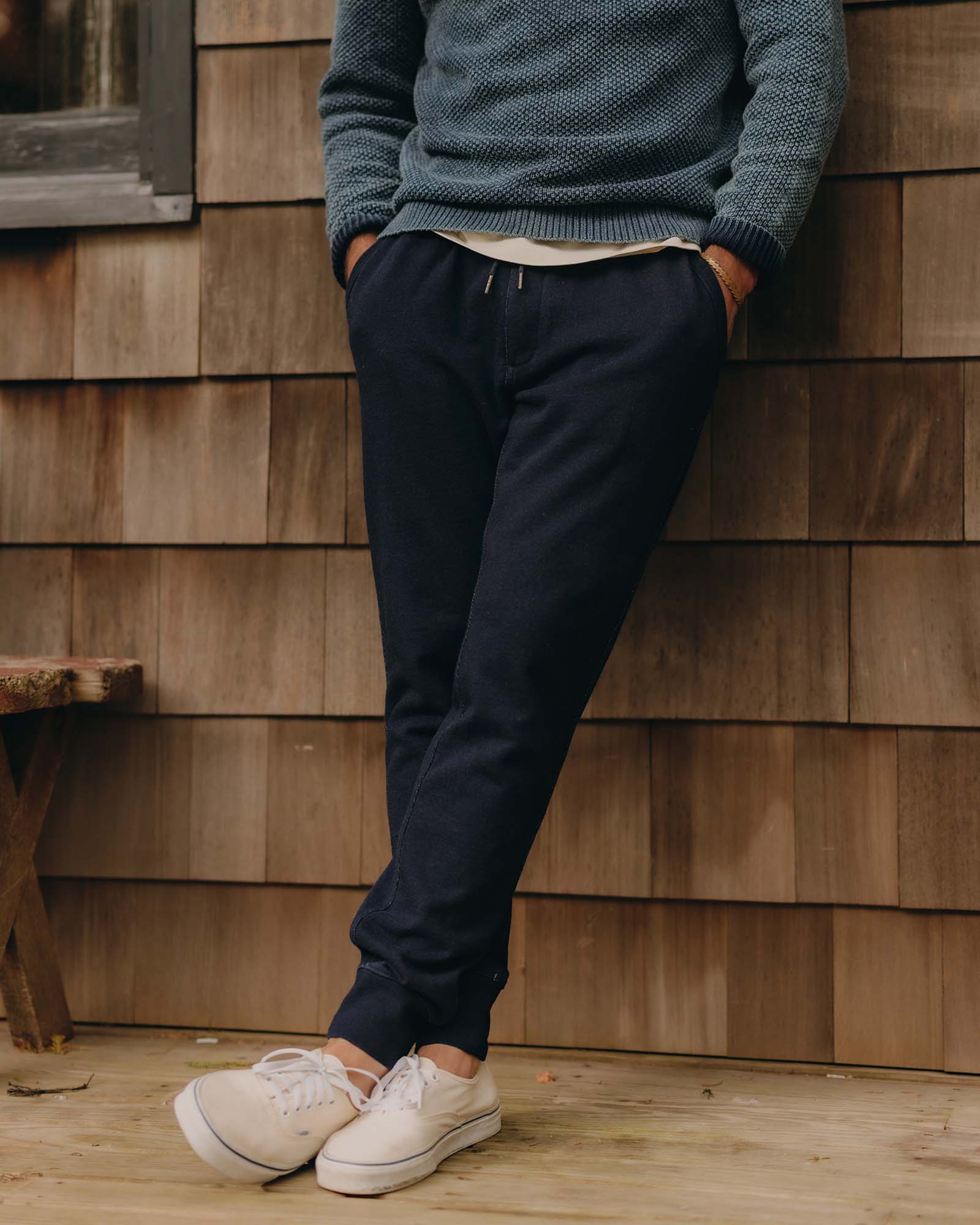 The Sunset Pant in Rinsed Indigo Terry - Image 2