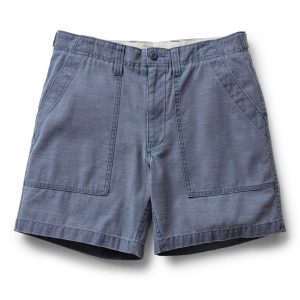 The Surplus Short in Navy Reverse Sateen