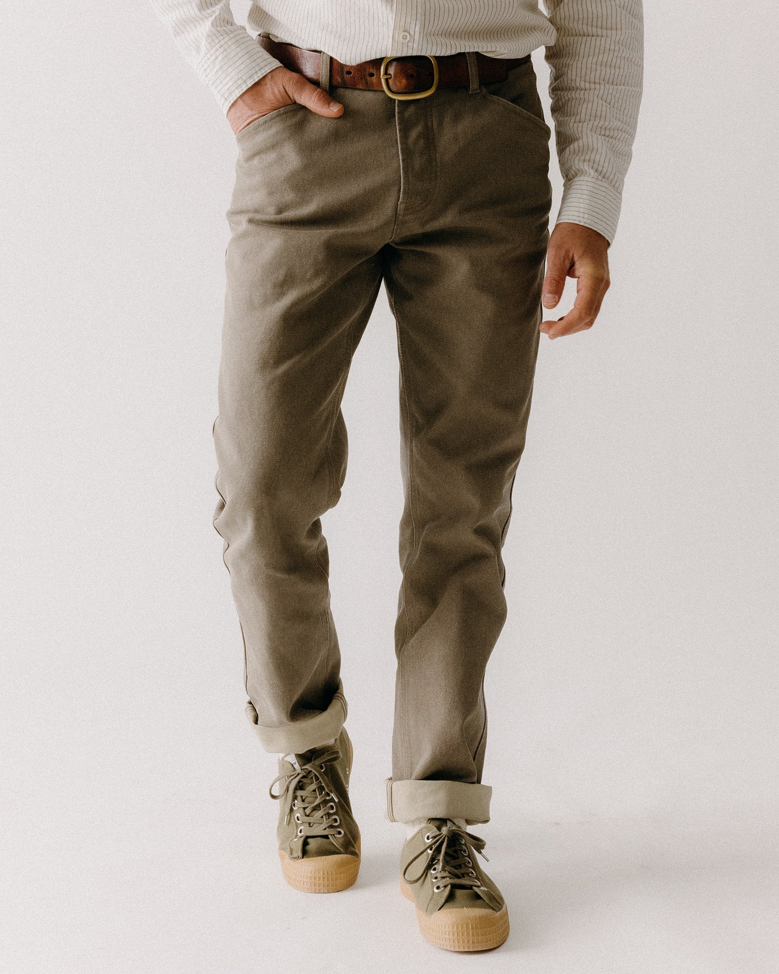 The Camp Pant in Stone Chipped Canvas - Image 2