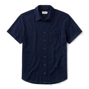 The Short Sleeve California in Rinsed Indigo Slub