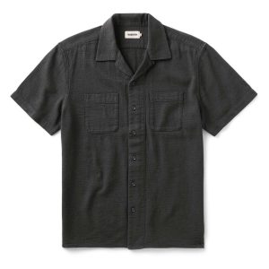 The Conrad Shirt in Faded Black Linen