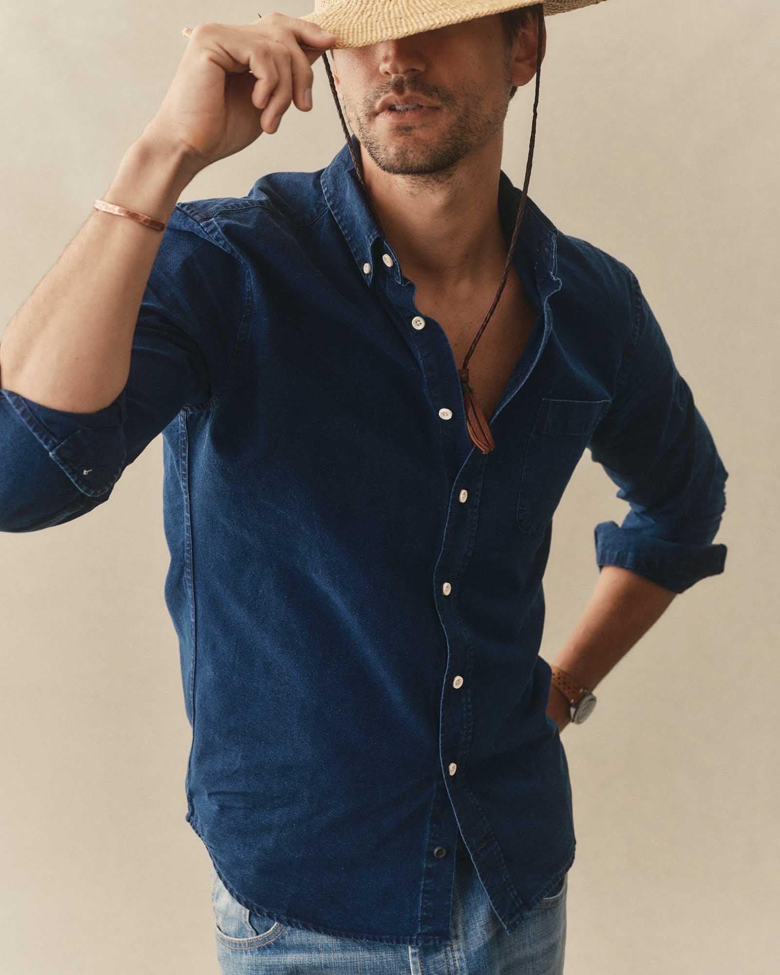 The Jack in Rinsed Indigo Oxford - Image 2