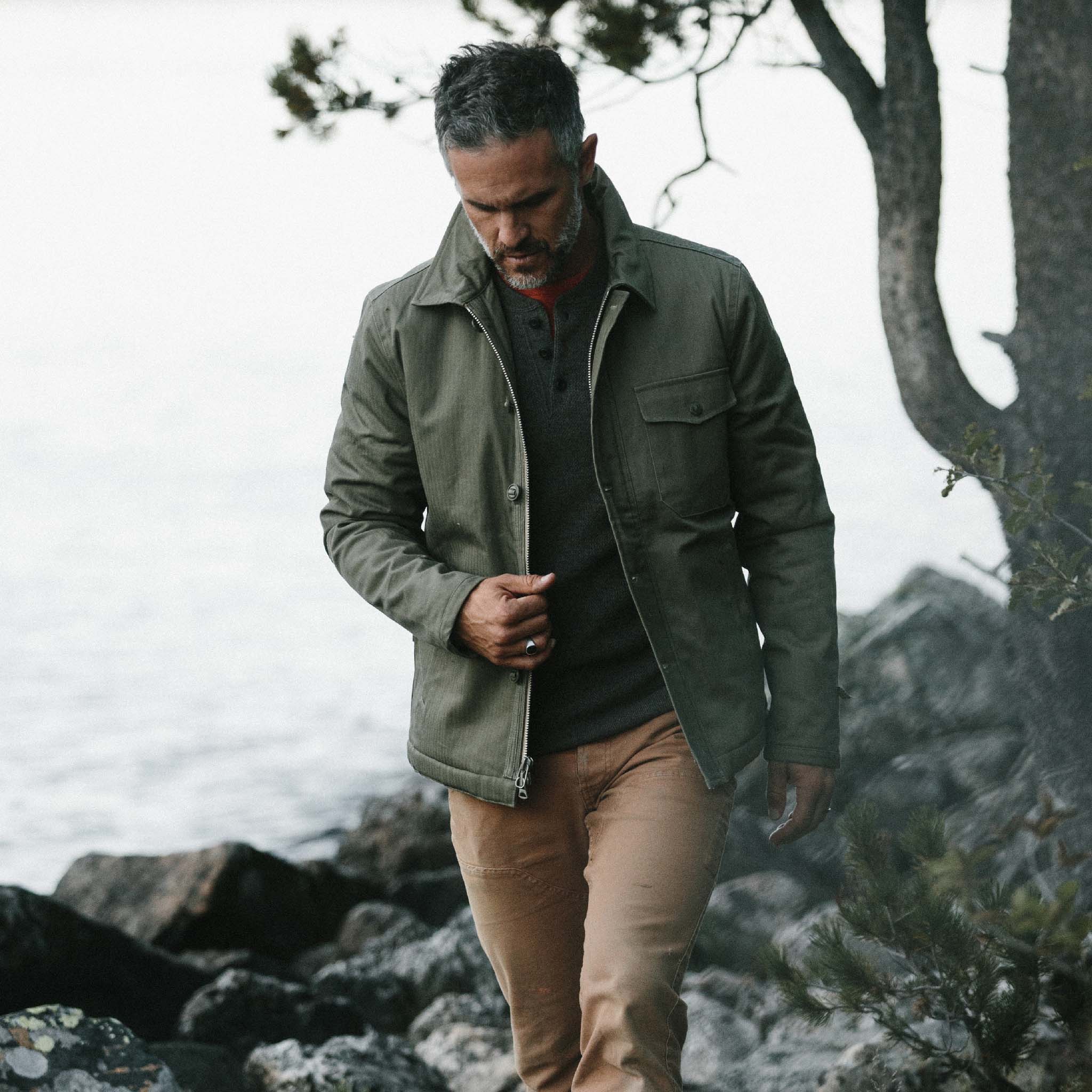 The Lined Watts Jacket in Olive - Image 2