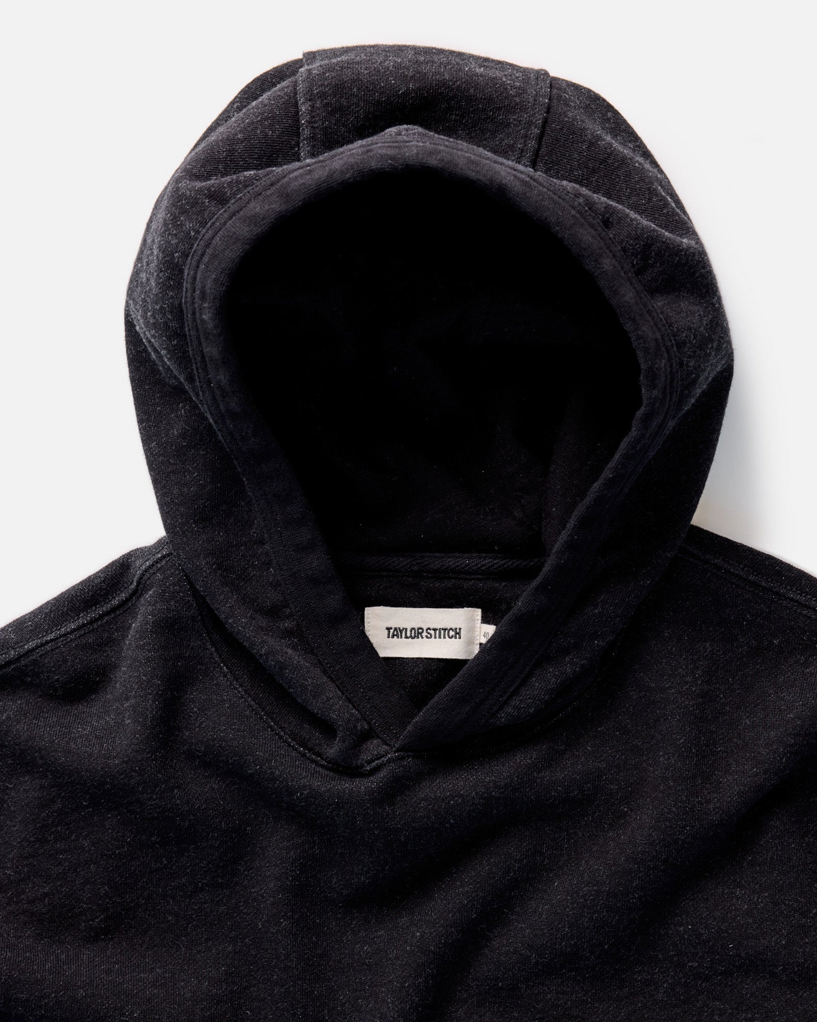 The Sunset Hoodie in Black Indigo Terry - Image 6