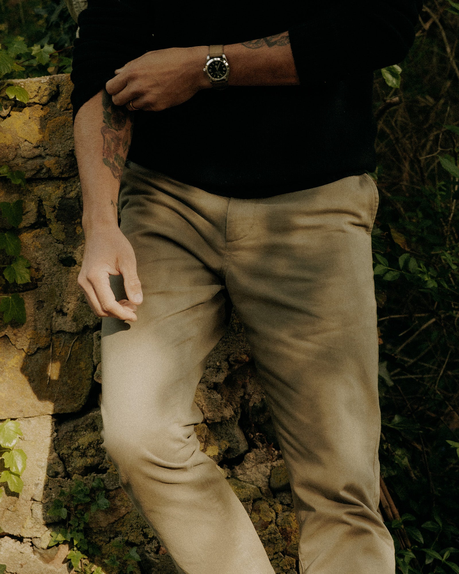 The Democratic Foundation Pant in Organic Smoked Olive - Image 3