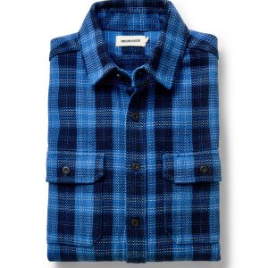 The Division Shirt in Rinsed Indigo Plaid