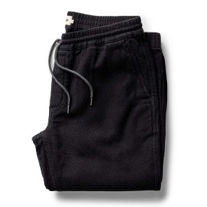 The Apres Pant in Black Indigo Sashiko