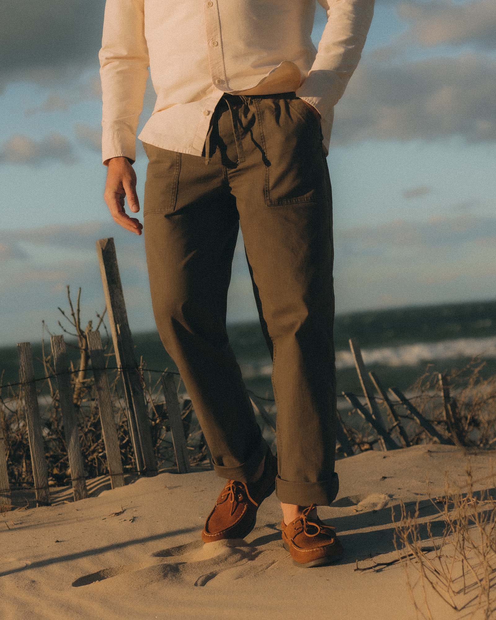 The Breakwater Pant in Mushroom Ripstop - Image 2