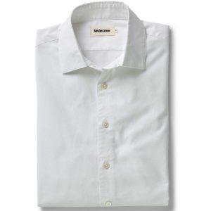 The Hyde Shirt in White Pinpoint Oxford