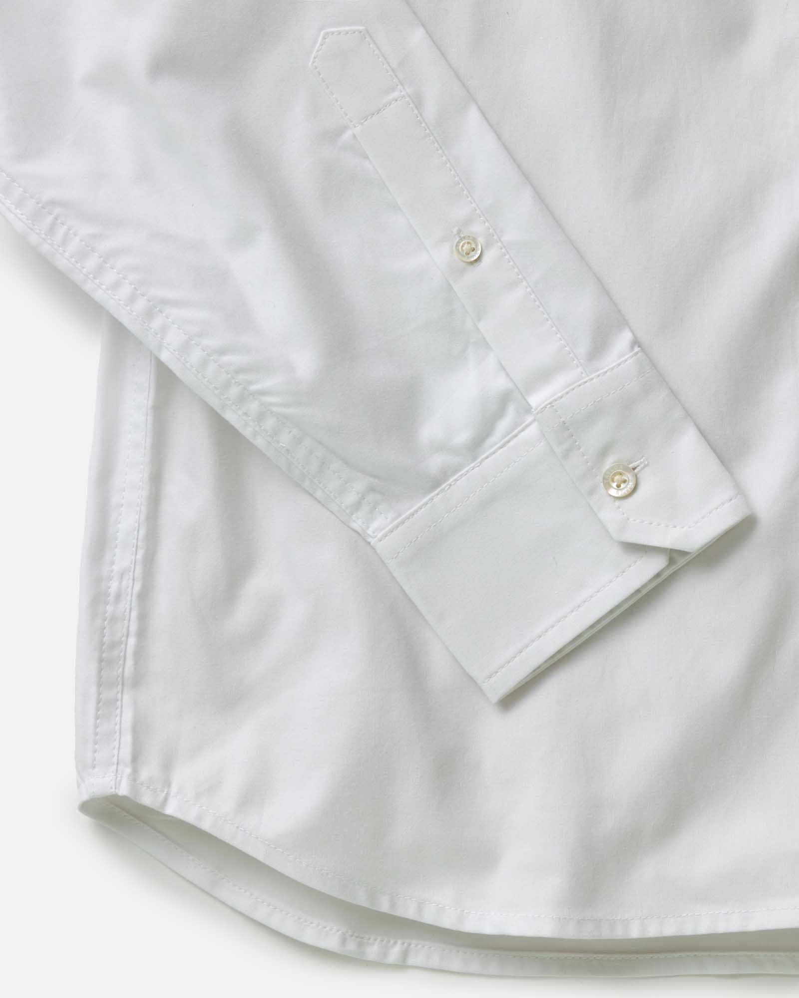 The Hyde Shirt in White Pinpoint Oxford - Image 6