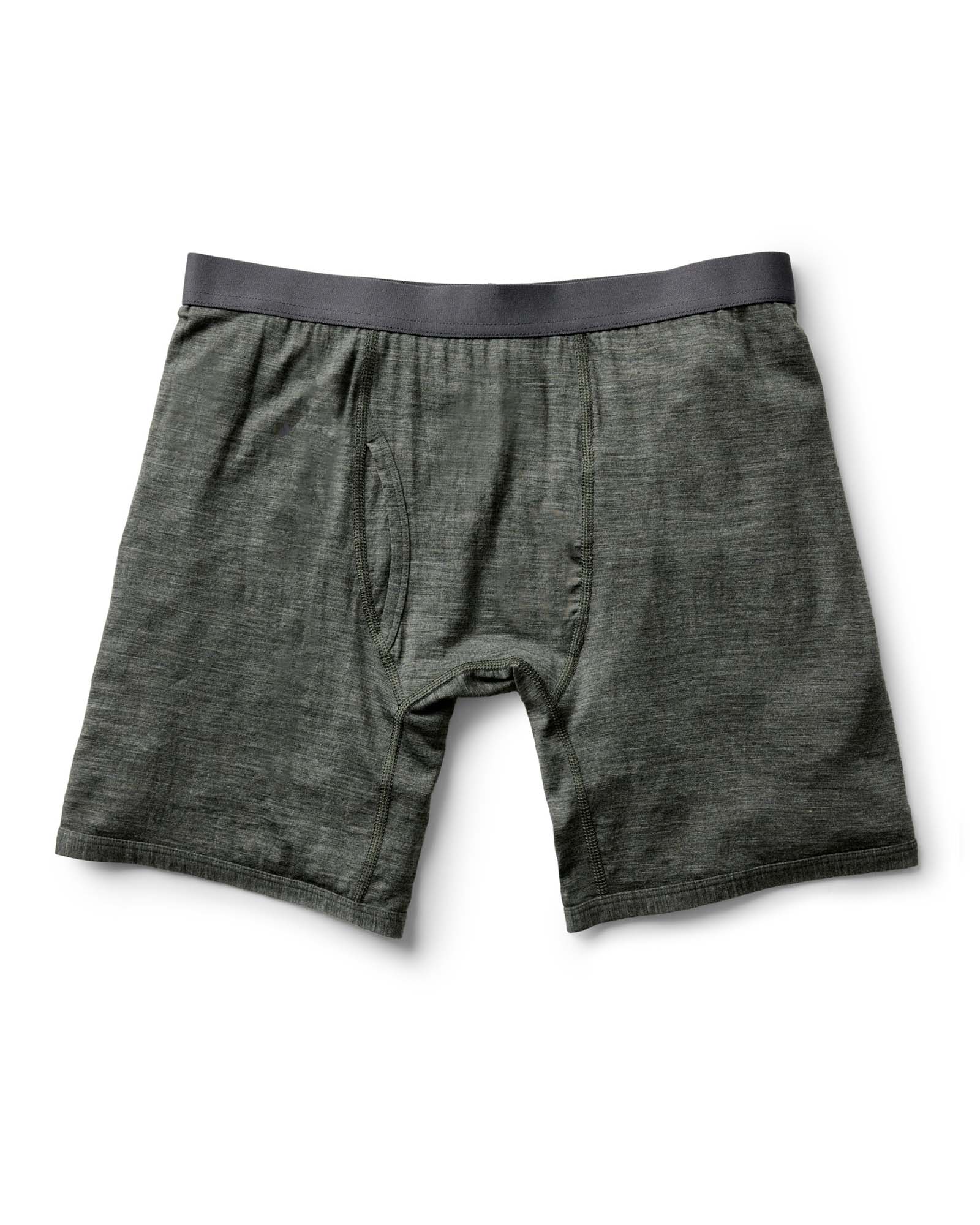 The Merino Boxer in Heather Army