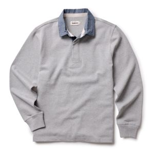 The Rugby Shirt in Heather Grey