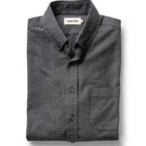 The Jack in Coal Jaspe Check Oxford