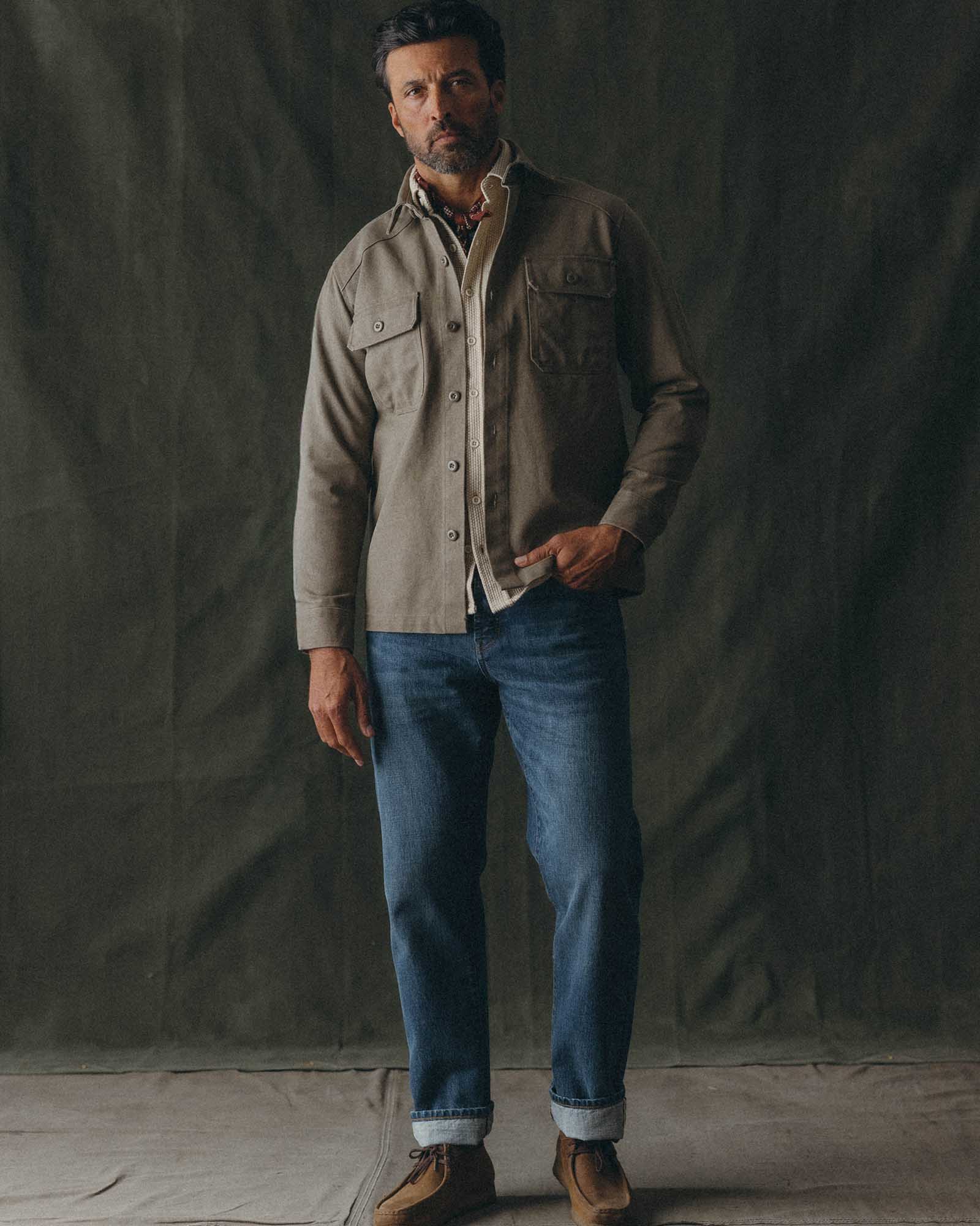 The Shop Shirt in Stone Chipped Canvas - Image 2