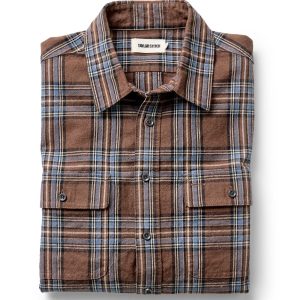 The Craftsman Shirt in Brick Plaid