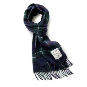 The Fireside Scarf in Highland Navy Plaid