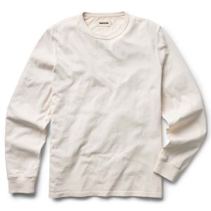 The Organic Cotton Long Sleeve Tee in Vintage White