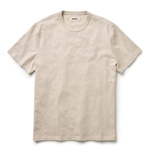 The Organic Cotton Tee in Heather Oat