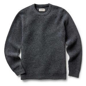 The Sidecountry Crew in Heather Graphite Merino Waffle